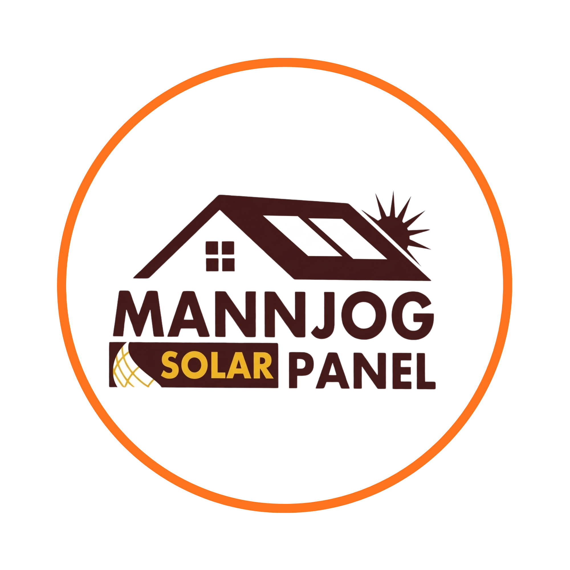 Mannjog Solar Panel Logo